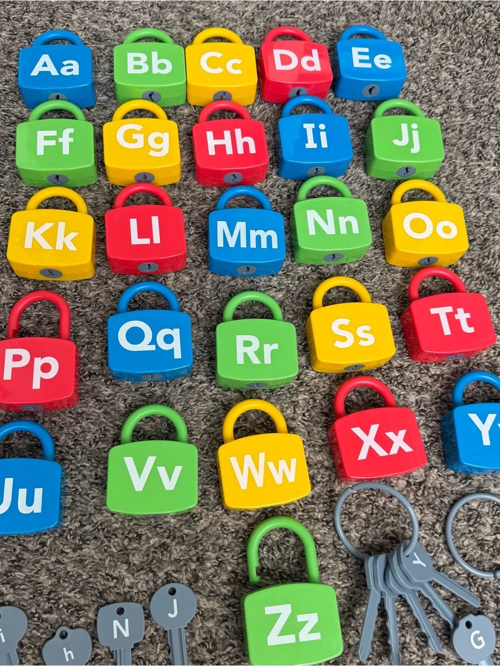 Lakeshore Alphabet Locks & Keys A-Z Complete Set